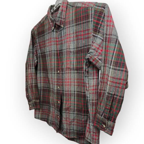 RedHead Plaid Flannel Button-Up Shirt Men’s XL Long Sleeve 100% Cotton - Picture 3 of 7